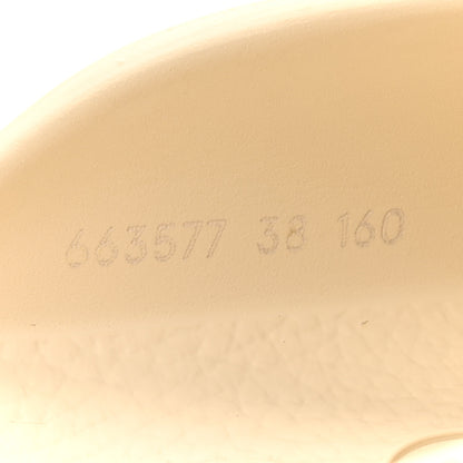 Gucci Rubber Monogram GG Go Through Platform Slide Clogs 38 Mystic White 9 of 11