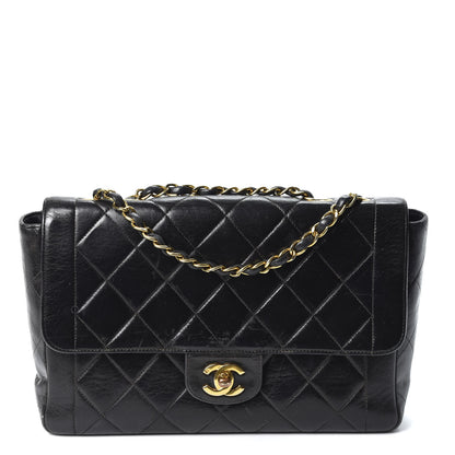 Chanel Lambskin Quilted Medium Single Flap Black 1 of 10