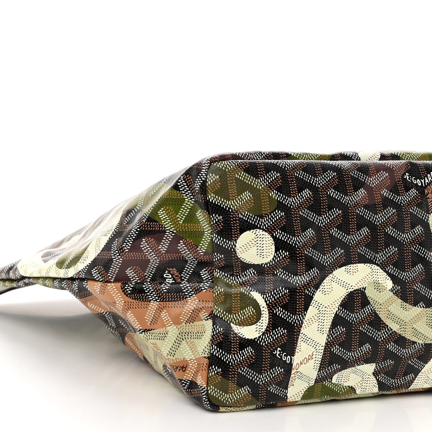 Goyardine Saint Louis Lettres Camouflage PM Black Green
