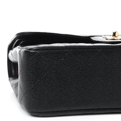 Chanel Caviar Quilted Jumbo Double Flap Black 5 of 9