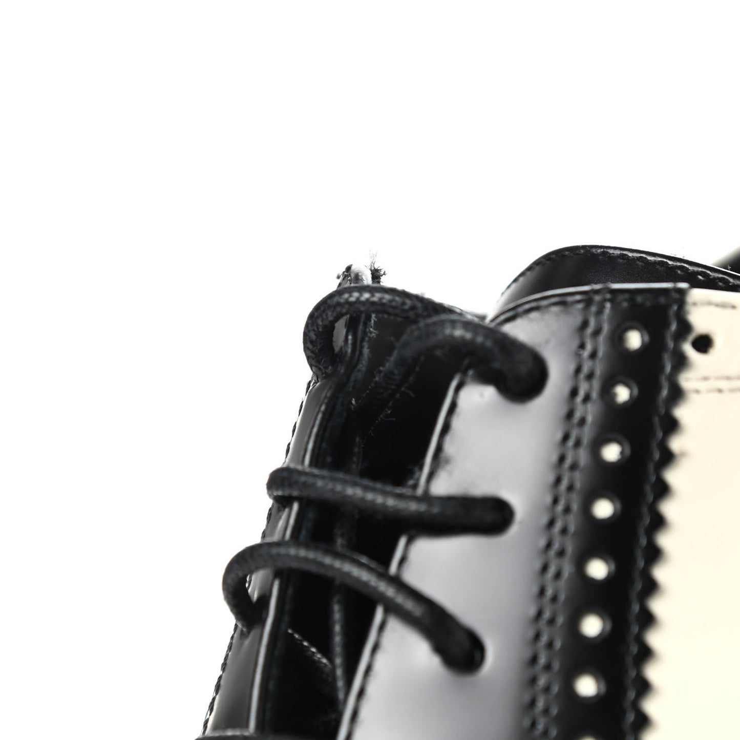 Calfskin Diorunit Oxford Flats 39 Black White