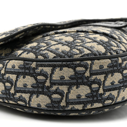 Christian Dior Oblique Mens Saddle Bag Blue 8 of 8