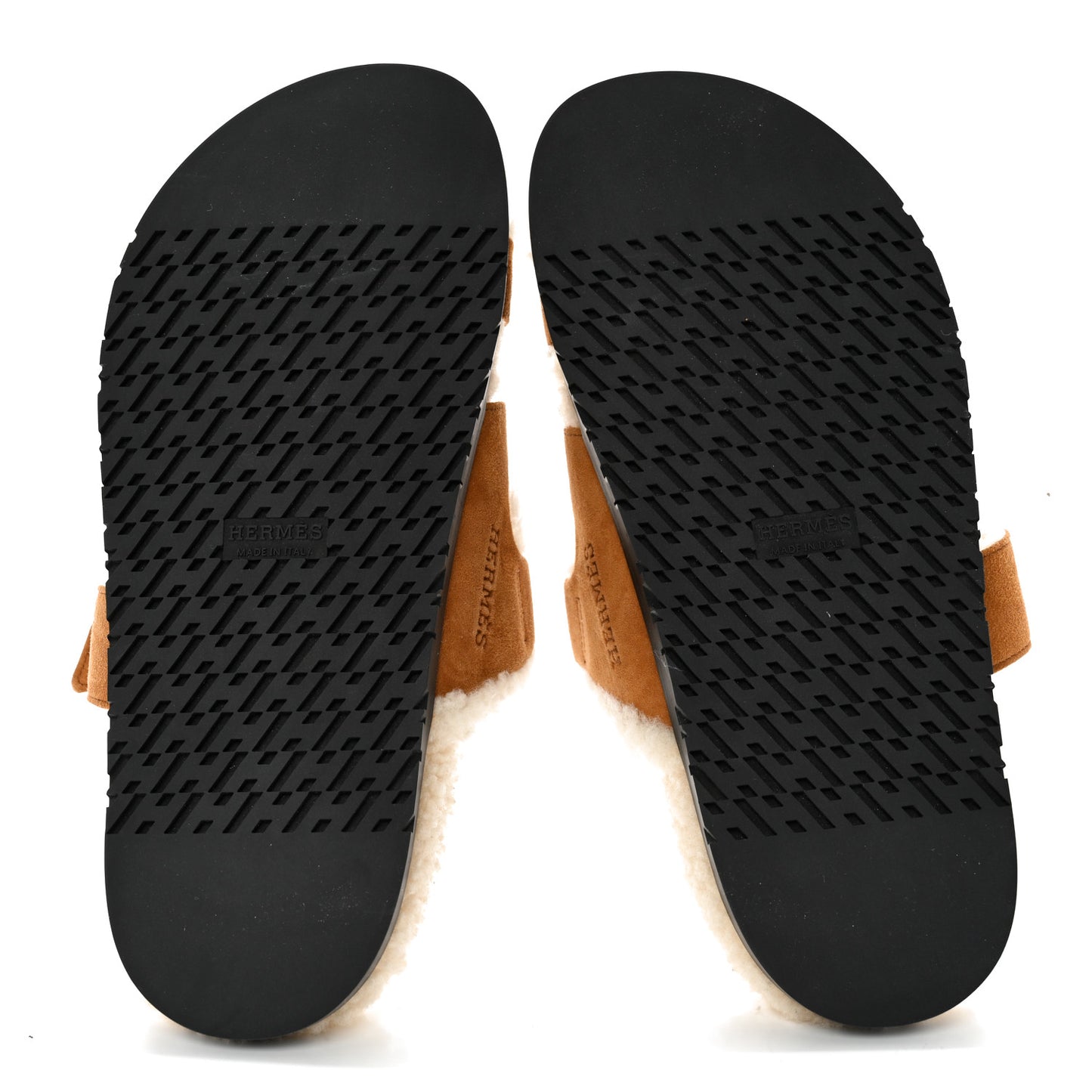 Suede Goatskin Woolskin Womens Chypre Sandals 38 Naturel Ecru
