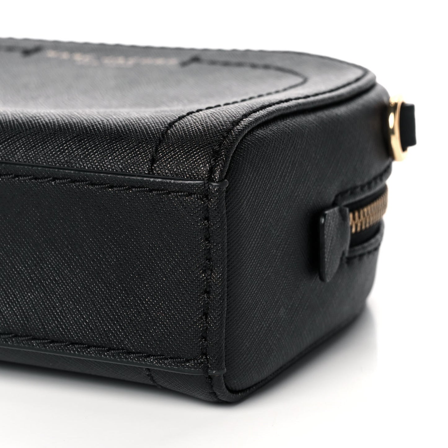Saffiano Playback Boxed Dome Crossbody Black