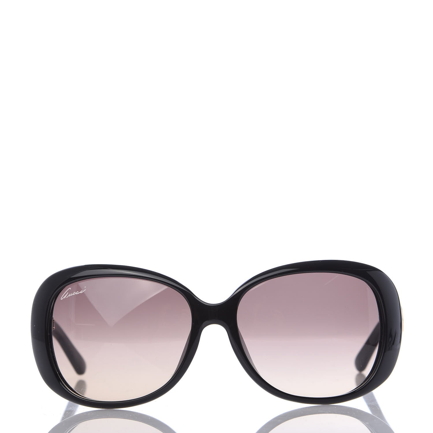 Gucci Acetate Oval Frame Web Sunglasses GG3660KS Black 2 of 8