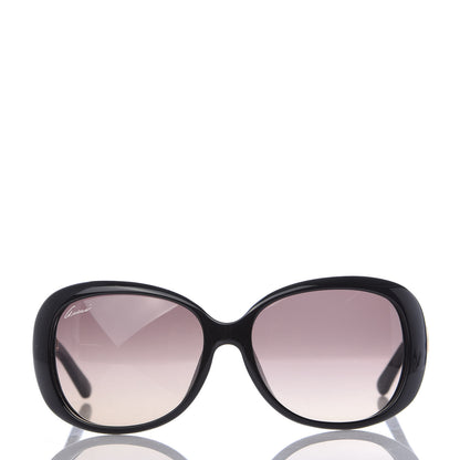 Gucci Acetate Oval Frame Web Sunglasses GG3660KS Black 2 of 8