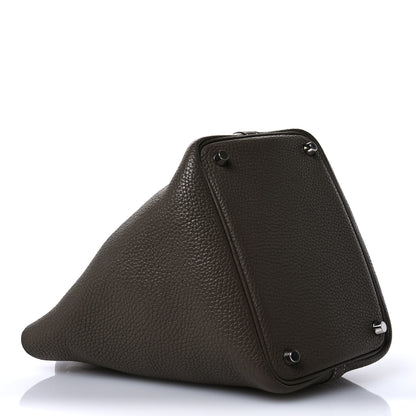 Hermes Taurillon Clemence Picotin Lock 18 PM Etoupe 4 of 11