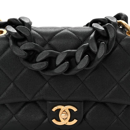 Chanel Caviar Quilted Small Funky Match Flap Black 8 of 10