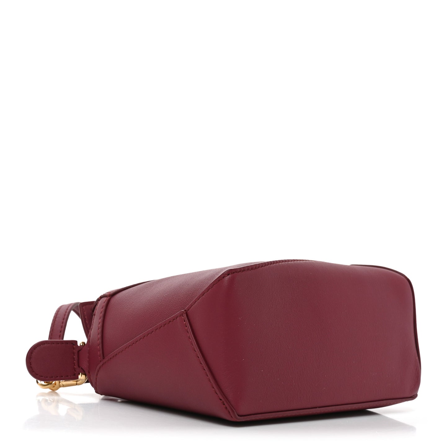 Calfskin Mini Puzzle Edge Bag Crimson