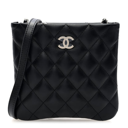 Chanel Lambskin Quilted Crossbody Bag Black 1 of 11