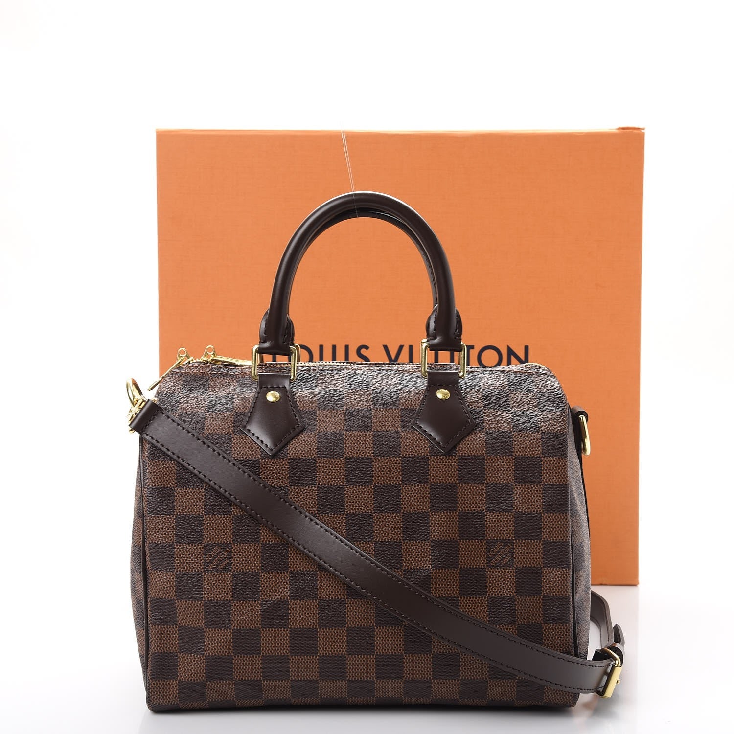 Louis Vuitton Damier Ebene Speedy Bandouliere 25 10 of 10