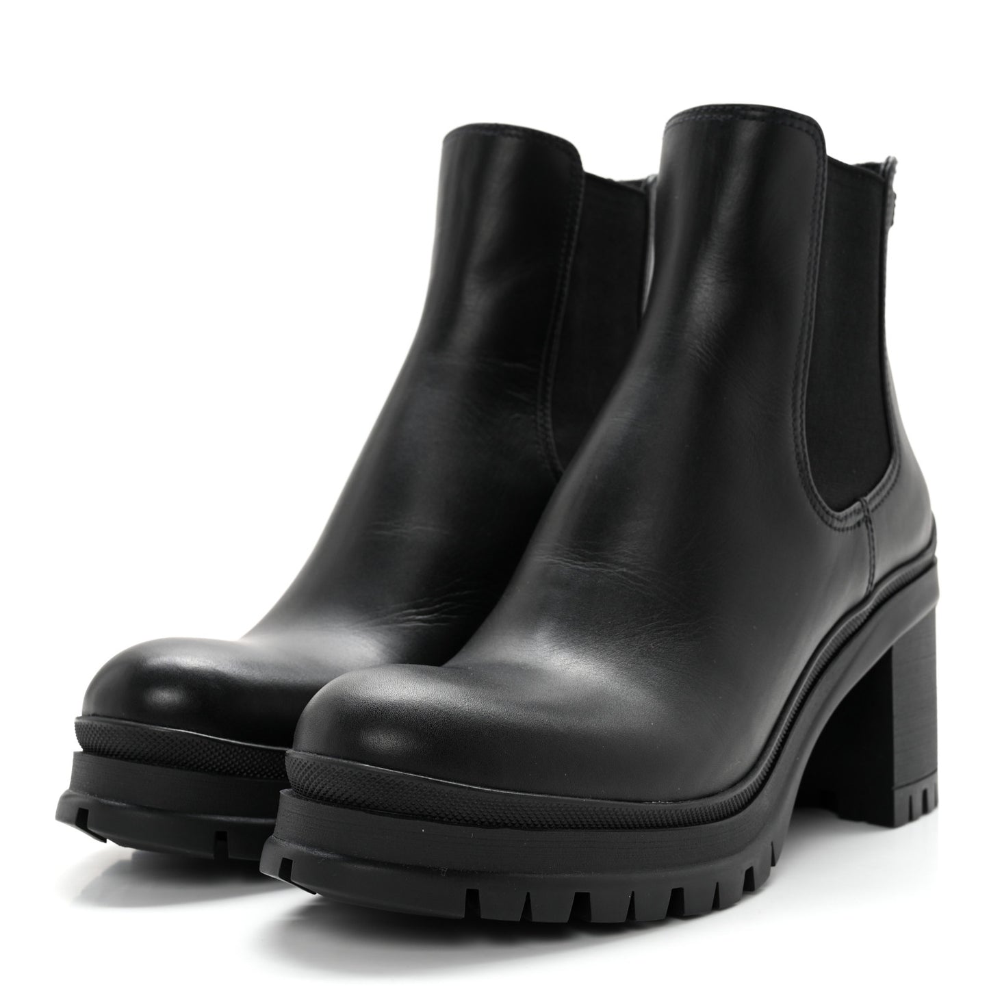 Vitello Montana Lug Sole Chelsea 55mm Boots 40.5 Black