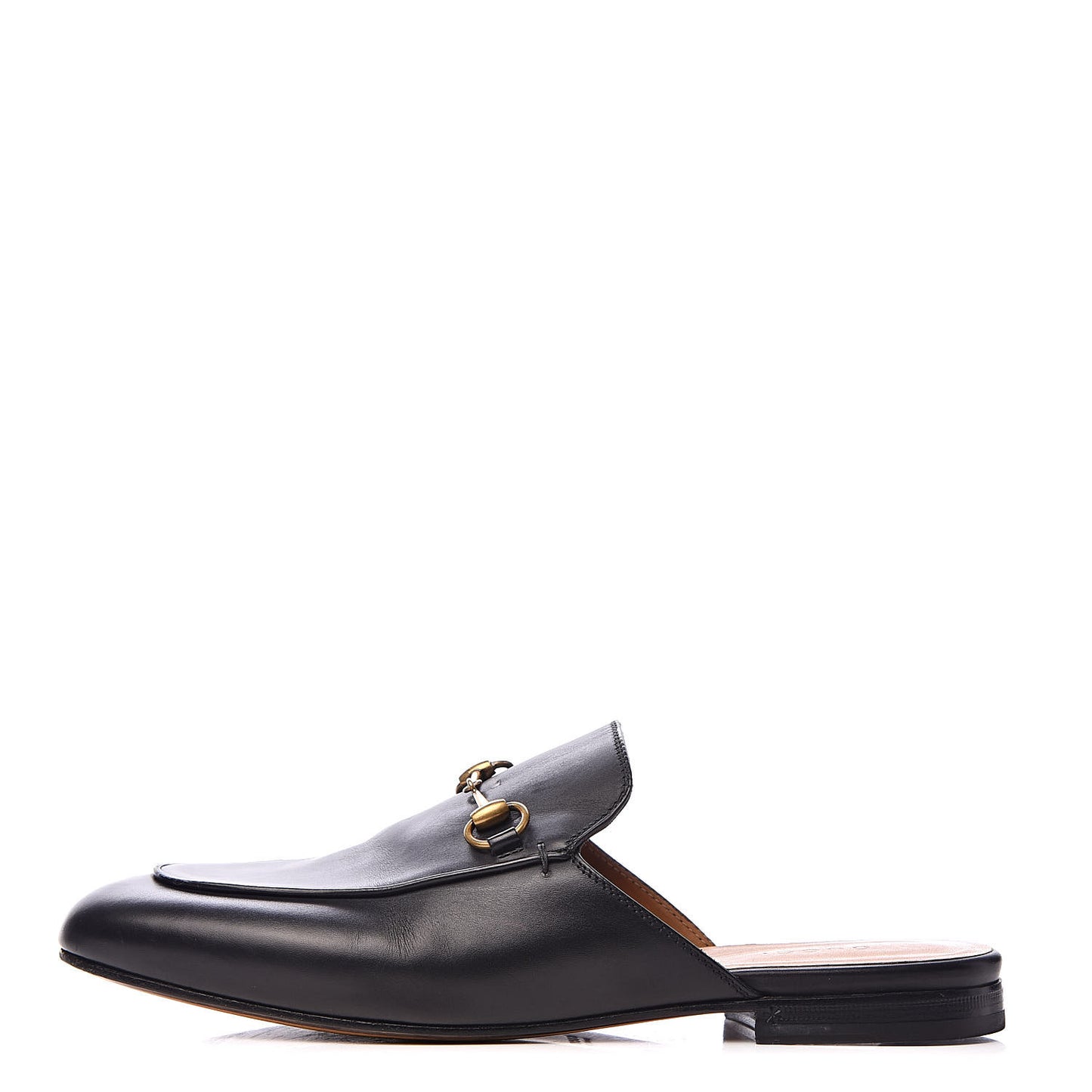 Calfskin Womens Princetown Slippers 39 Black