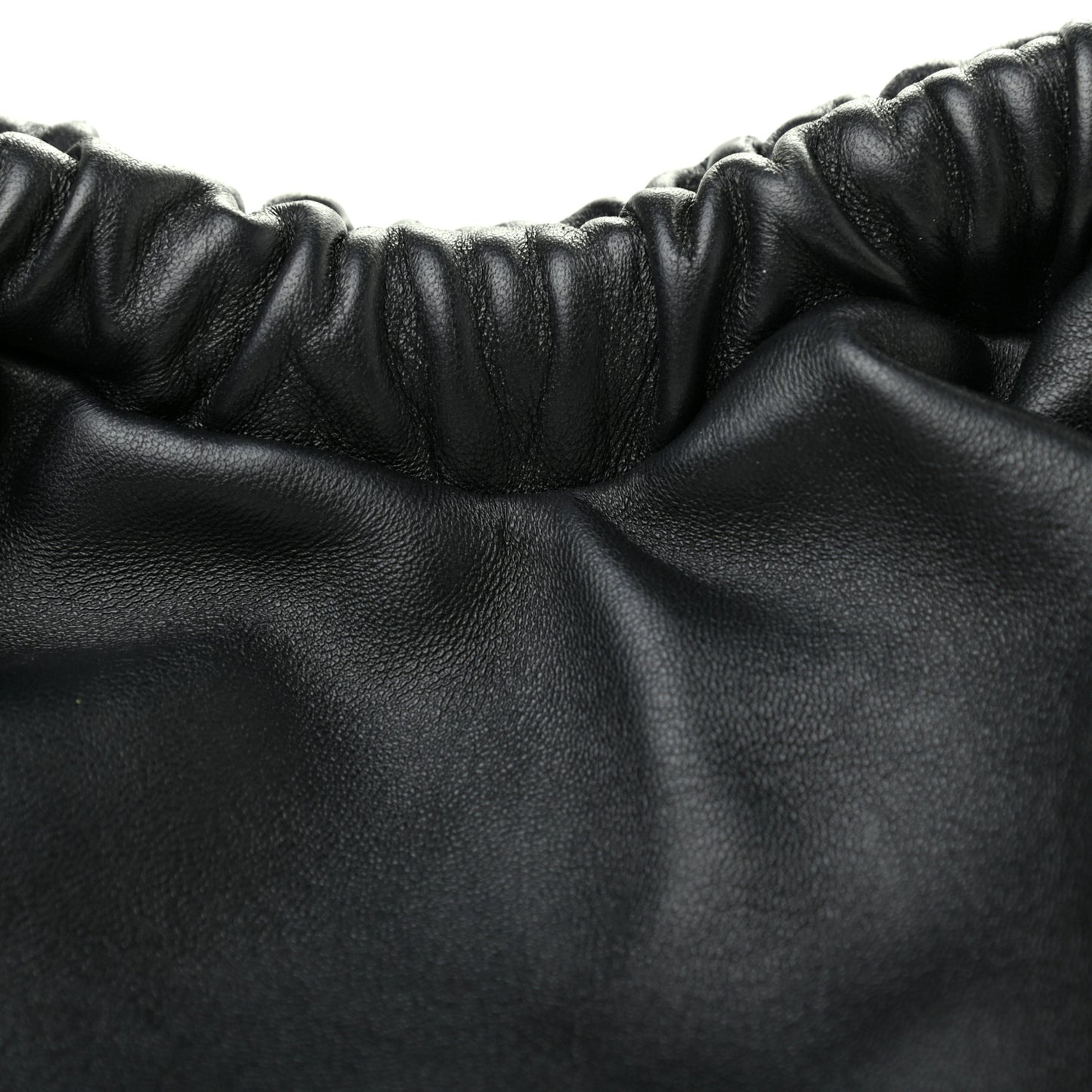 Lambskin Cloud Clutch Black Flamma