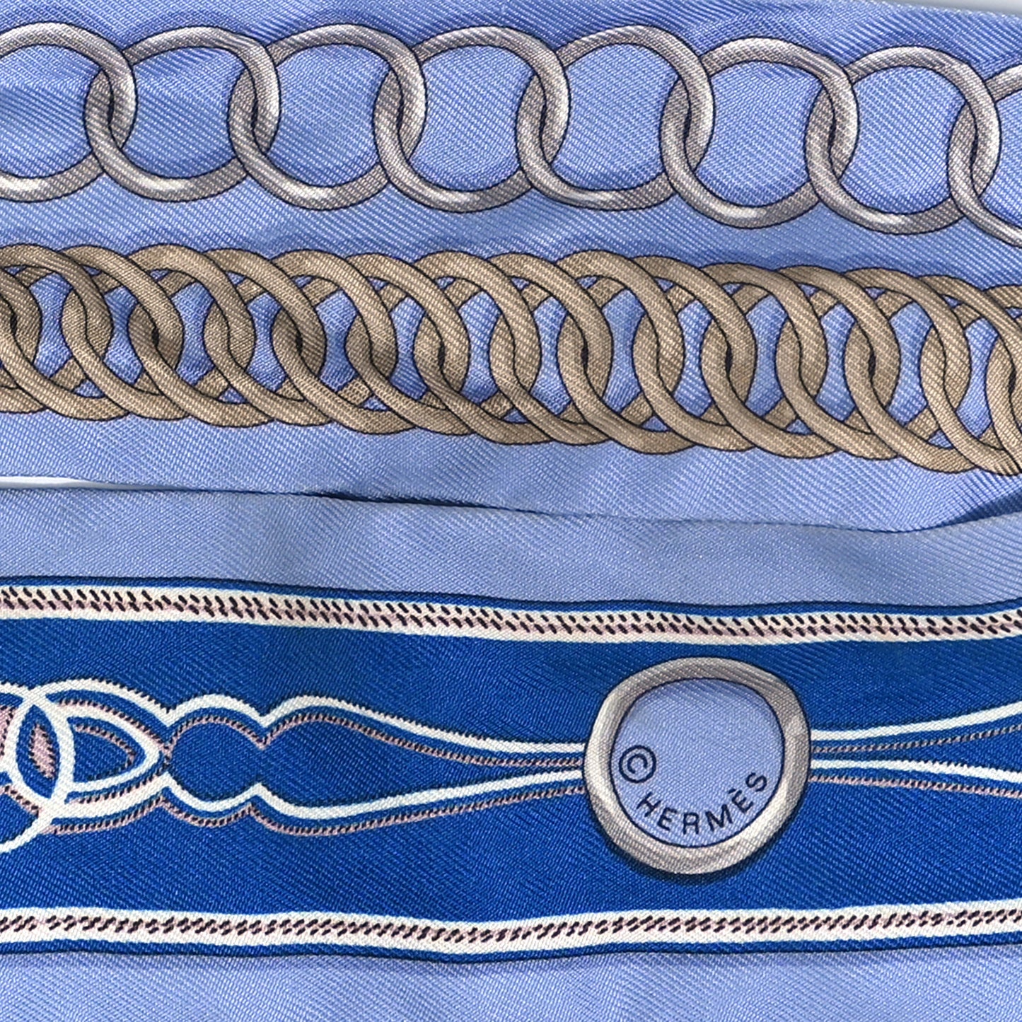 Silk Maillons Twilly Ciel Bleu Roy Beige