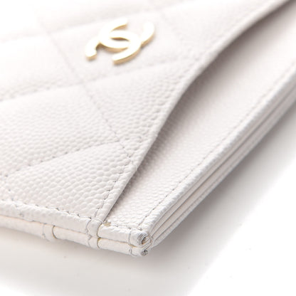 Chanel Caviar Quilted Card Holder White 12 of 14