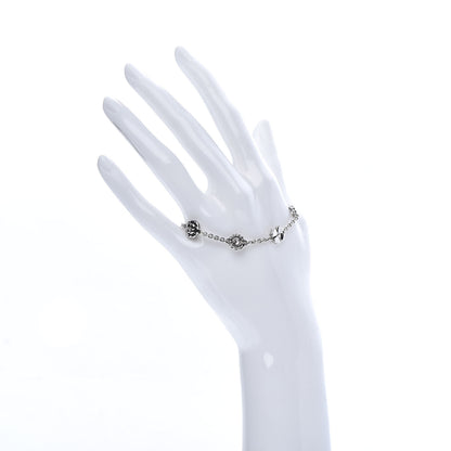 Chanel 18K White Gold Diamond Camellia Bracelet 2 of 4