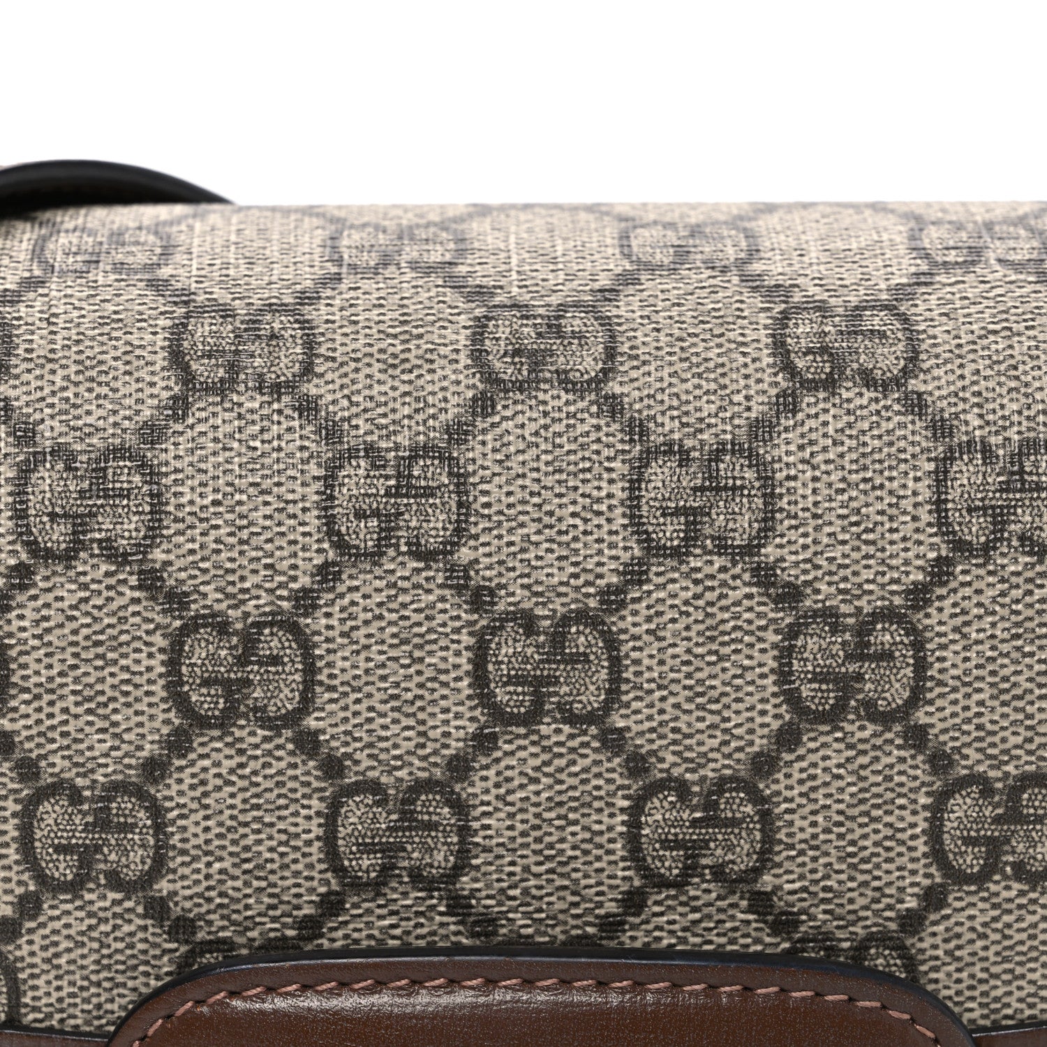 Gucci GG Supreme Monogram Horsebit 1955 Shoulder Bag Beige Brown Sugar 8 of 10