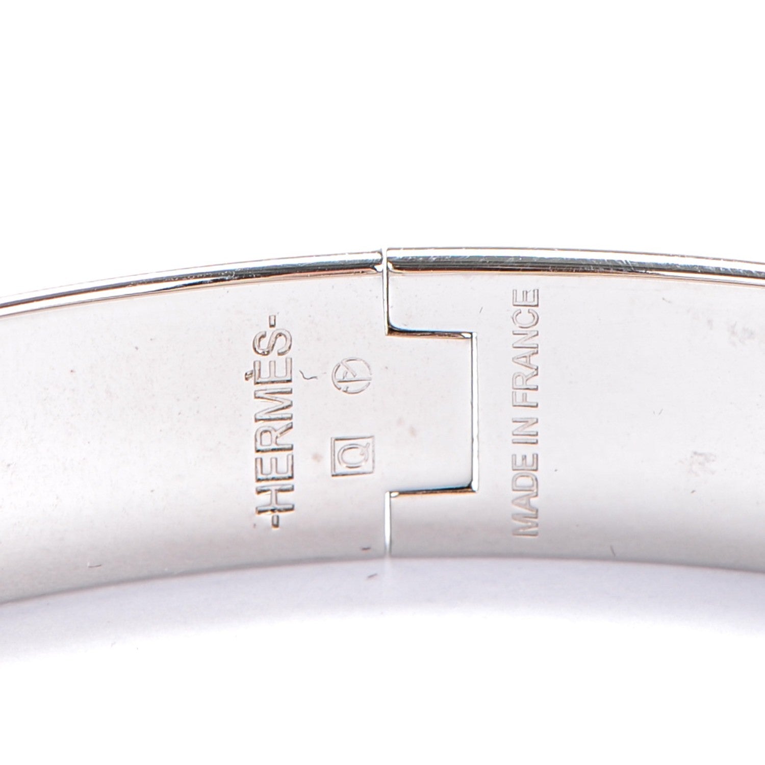 Hermes Enamel Narrow Clic Clac H Bracelet GM Rose Saumon 3 of 5