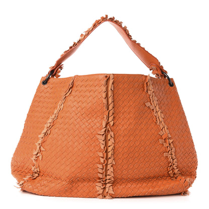 Bottega Veneta Nappa Intrecciato Large Franges Shoulder Bag Tangerine 1 of 10