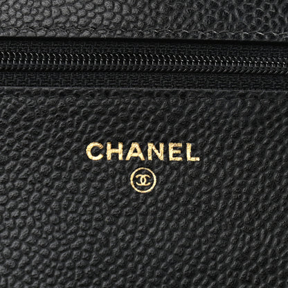 Chanel Caviar Quilted Wallet On Chain WOC Black 6 of 10