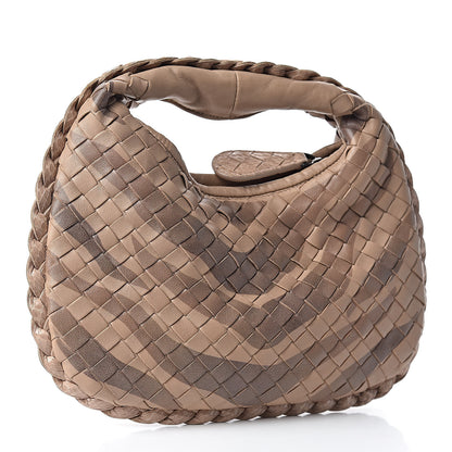 Bottega Veneta Nappa Snakeskin Intrecciato Mini Veneta Tiger Print Hobo Maple 3 of 9