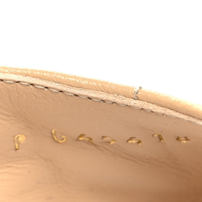 Chanel Lambskin Quilted Wedge Sandals 39.5 Beige 6 of 8