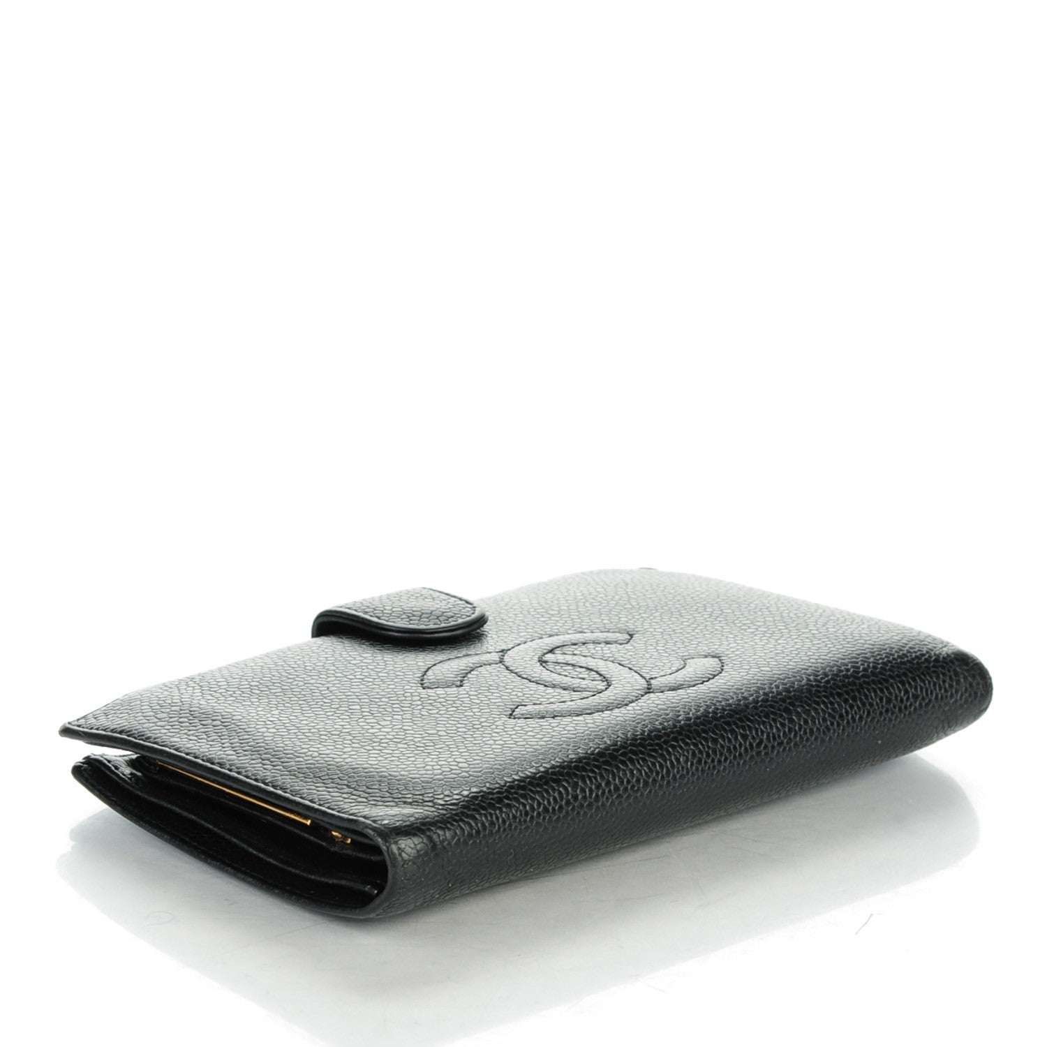 Chanel Caviar Timeless CC French Wallet Black 4 of 10
