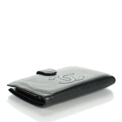 Chanel Caviar Timeless CC French Wallet Black 4 of 10