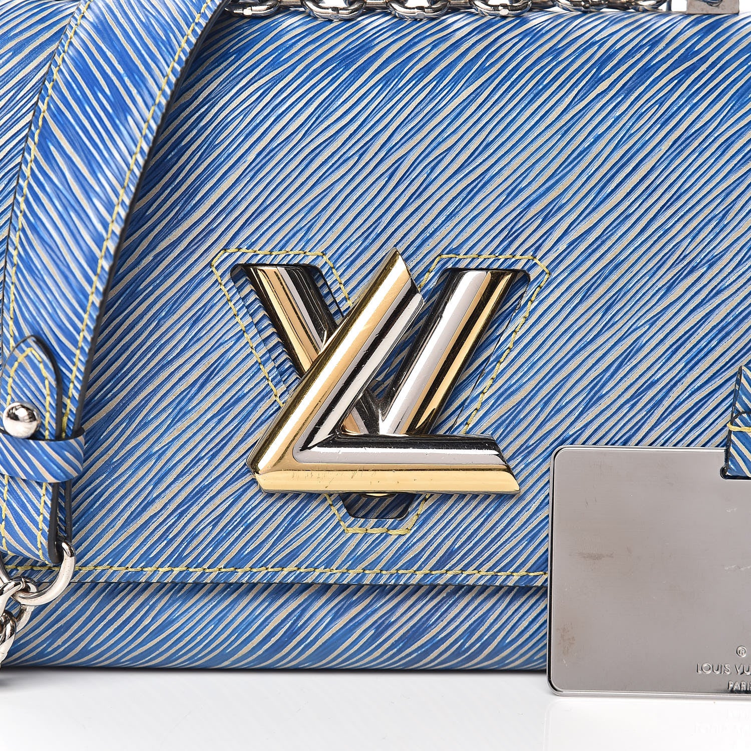 Louis Vuitton Epi Twist Shoulder Bag MM Denim Light 9 of 11
