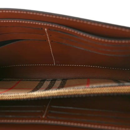 Burberry Calfskin Vintage Check Hannah Wallet with Detachable Strap Archive Beige Tan 5 of 10