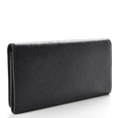 Balenciaga Agneau Classic Hardware Money Wallet Black 3 of 6
