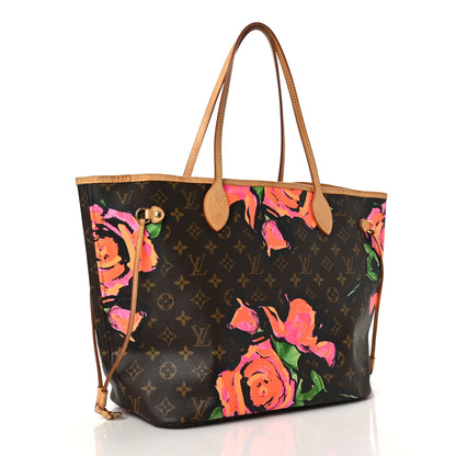 Louis Vuitton Monogram Roses Neverfull MM 3 of 11