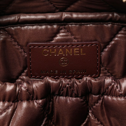 Chanel Caviar Quilted Curvy Pouch Cosmetic Case Black 6 of 9