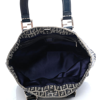 Fendi Zucchino Tote Navy Blue 4 of 4