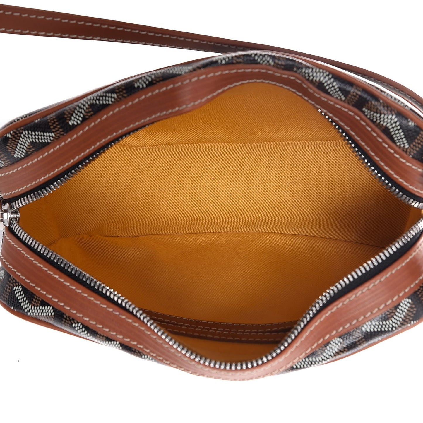 Goyardine Amacapvert Crossbody Bag Black Gold