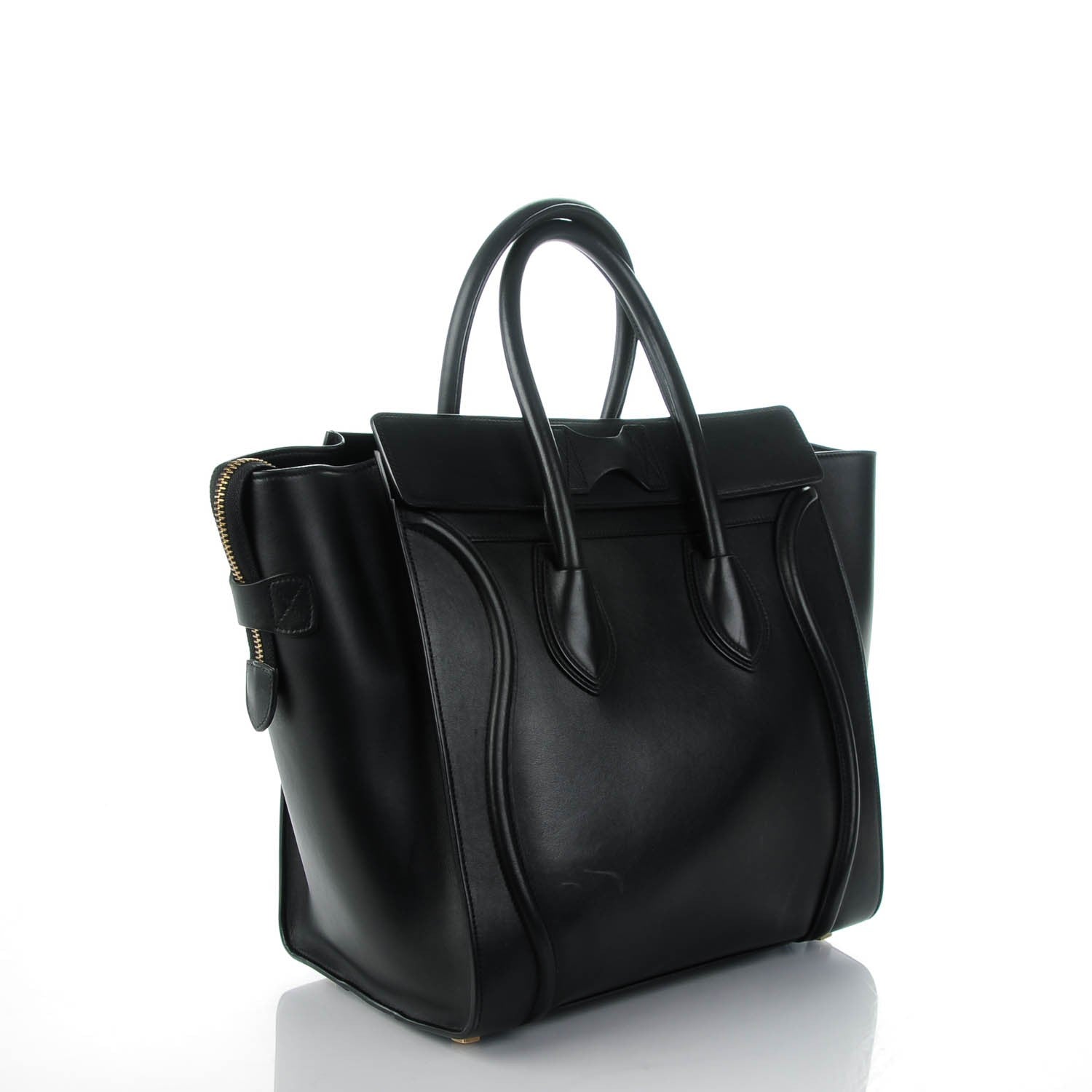 Celine Smooth Calfskin Mini Luggage Black 3 of 7