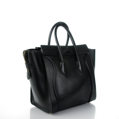 Celine Smooth Calfskin Mini Luggage Black 3 of 7
