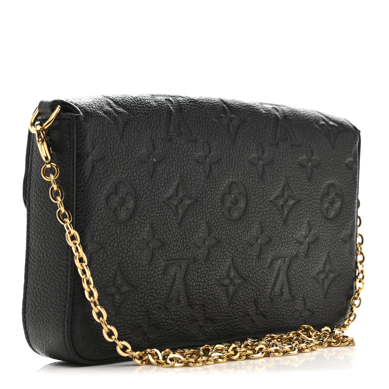 Louis Vuitton Empreinte Pochette Felicie Chain Wallet Black 3 of 13