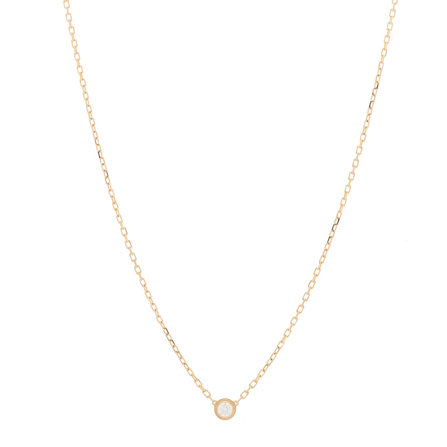 18K Pink Gold Diamond SM D'Amour Pendant Necklace