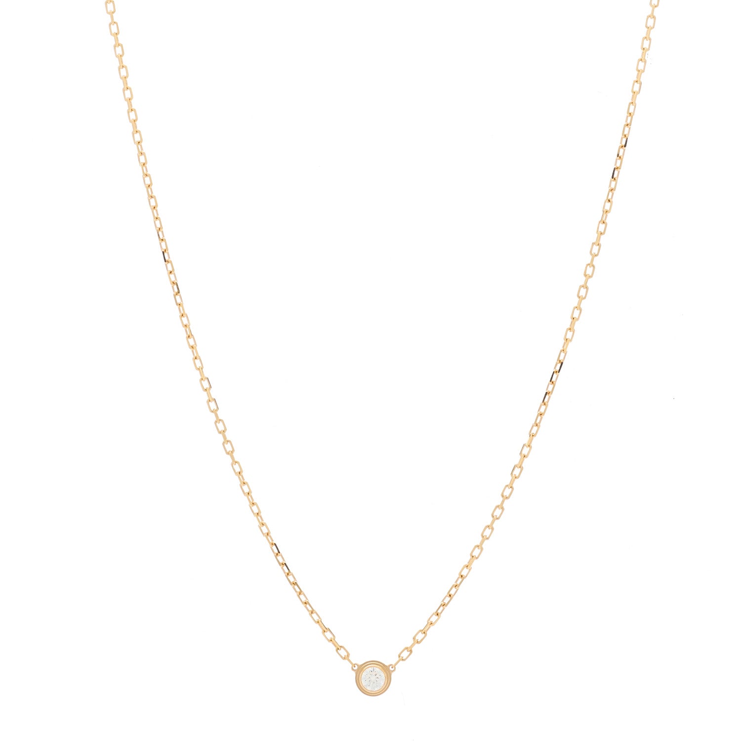 Cartier 18K Pink Gold Diamond SM D'Amour Pendant Necklace 1 of 4