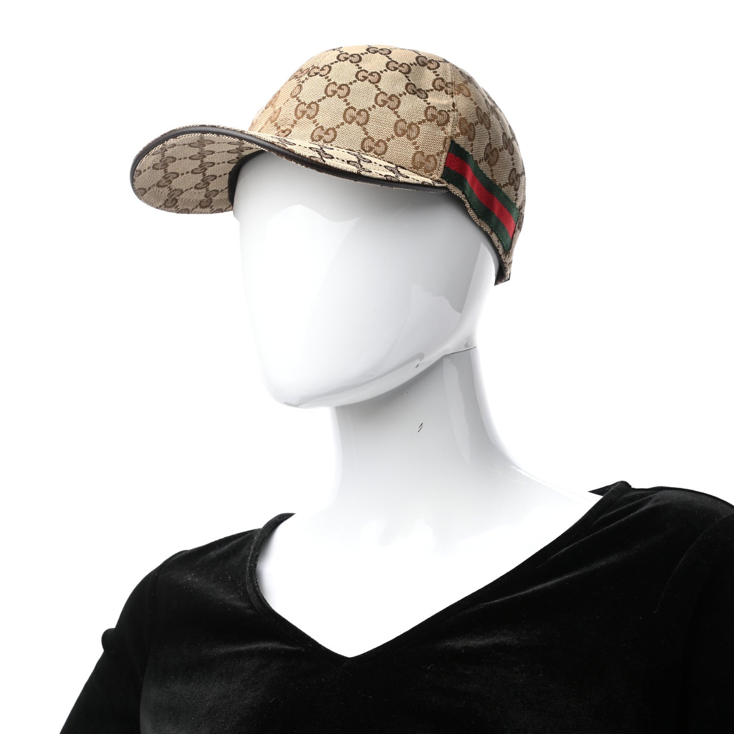 Monogram Web Baseball Hat M Beige Cocoa