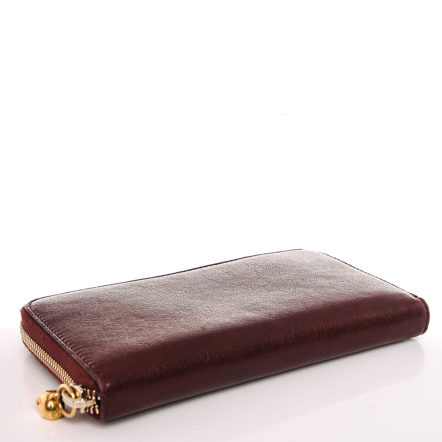 Alexander McQueen Calfskin Skull Continental Zip Wallet Oxblood 4 of 6
