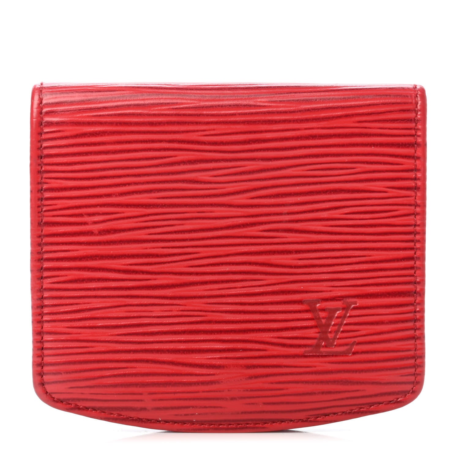 Louis Vuitton Epi Coin Purse Wallet Castillan Red 1 of 5