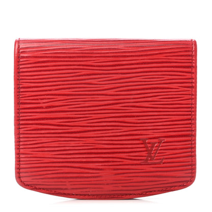 Louis Vuitton Epi Coin Purse Wallet Castillan Red 1 of 5