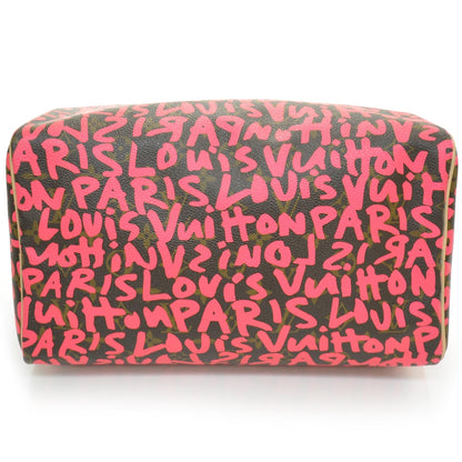 Louis Vuitton Monogram Graffiti Speedy 30 Fuchsia 4 of 8