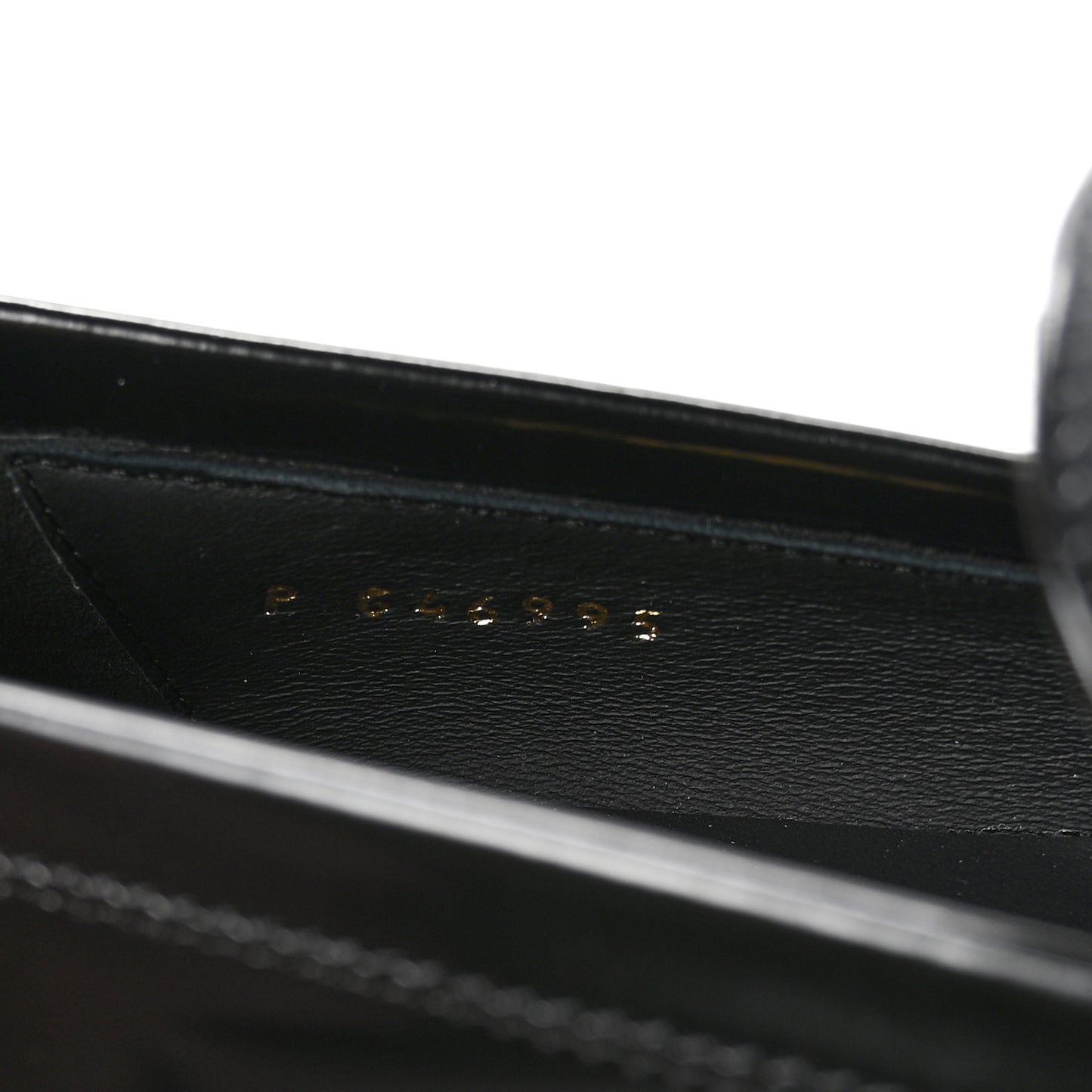 Shiny Calfskin Pearl CC Loafers 39 Black
