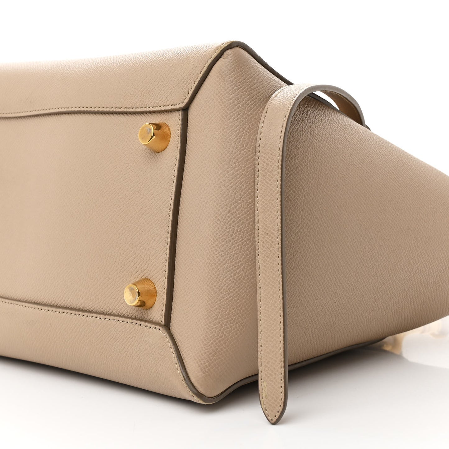 Drummed Calfskin Mini Belt Bag Dune