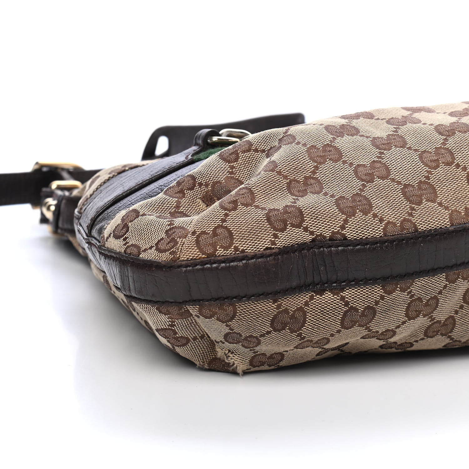 Gucci Monogram Hasler Hobo Dark Brown 8 of 9