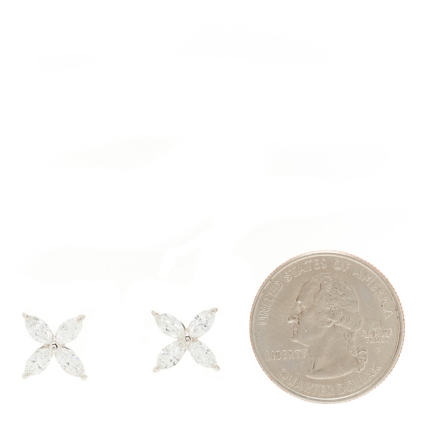 Platinum Diamond Large Victoria Earrings